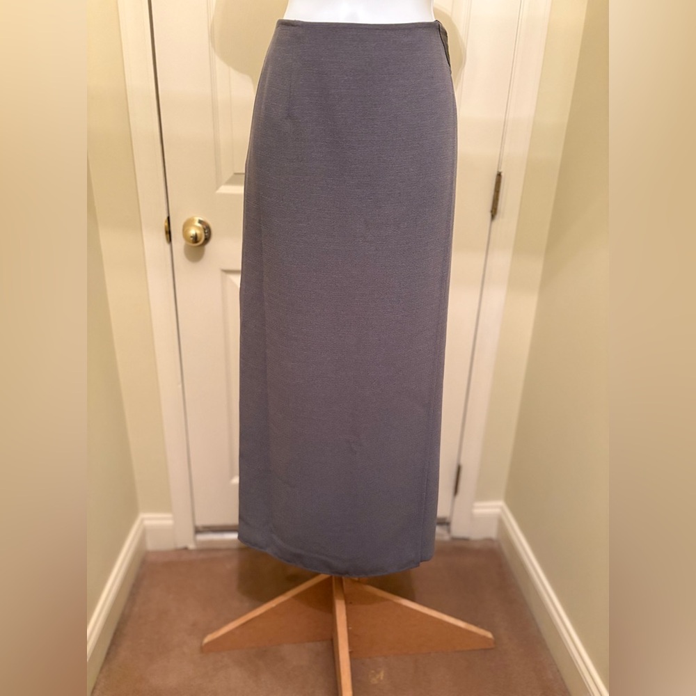 CHARTER CLUB Classy Dark Gray Maxi Skirt, Size: 12